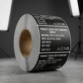 Matte Black Industrial Labels