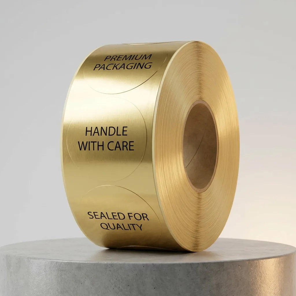 Metallic Gold Premium Labels